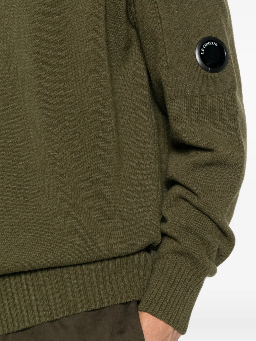 C.P. Company Trui met Lens-detail Groen