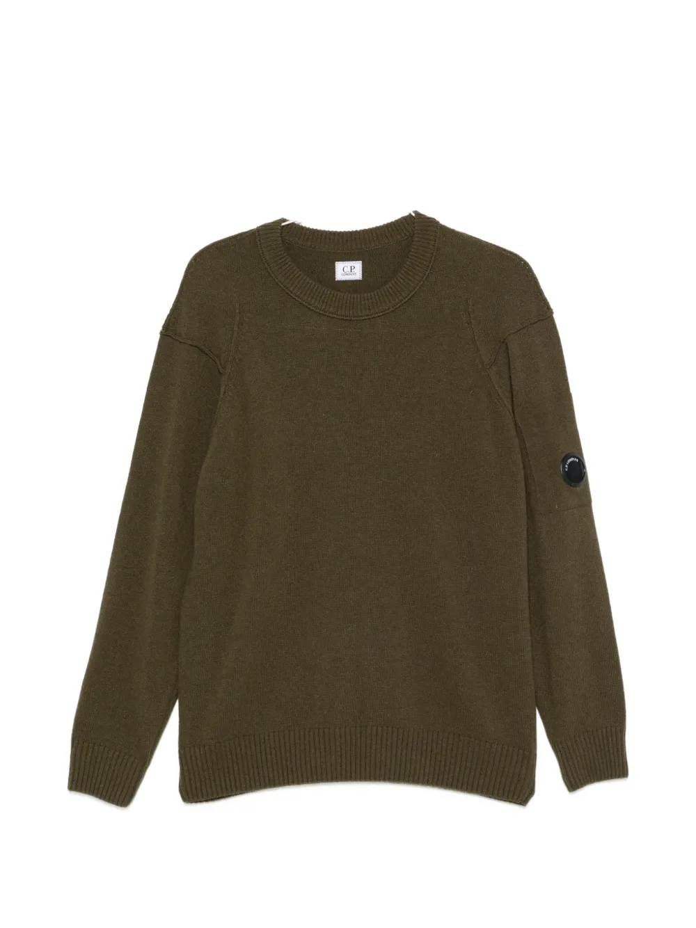 C.p. Company Lens-detail Sweater In 그린