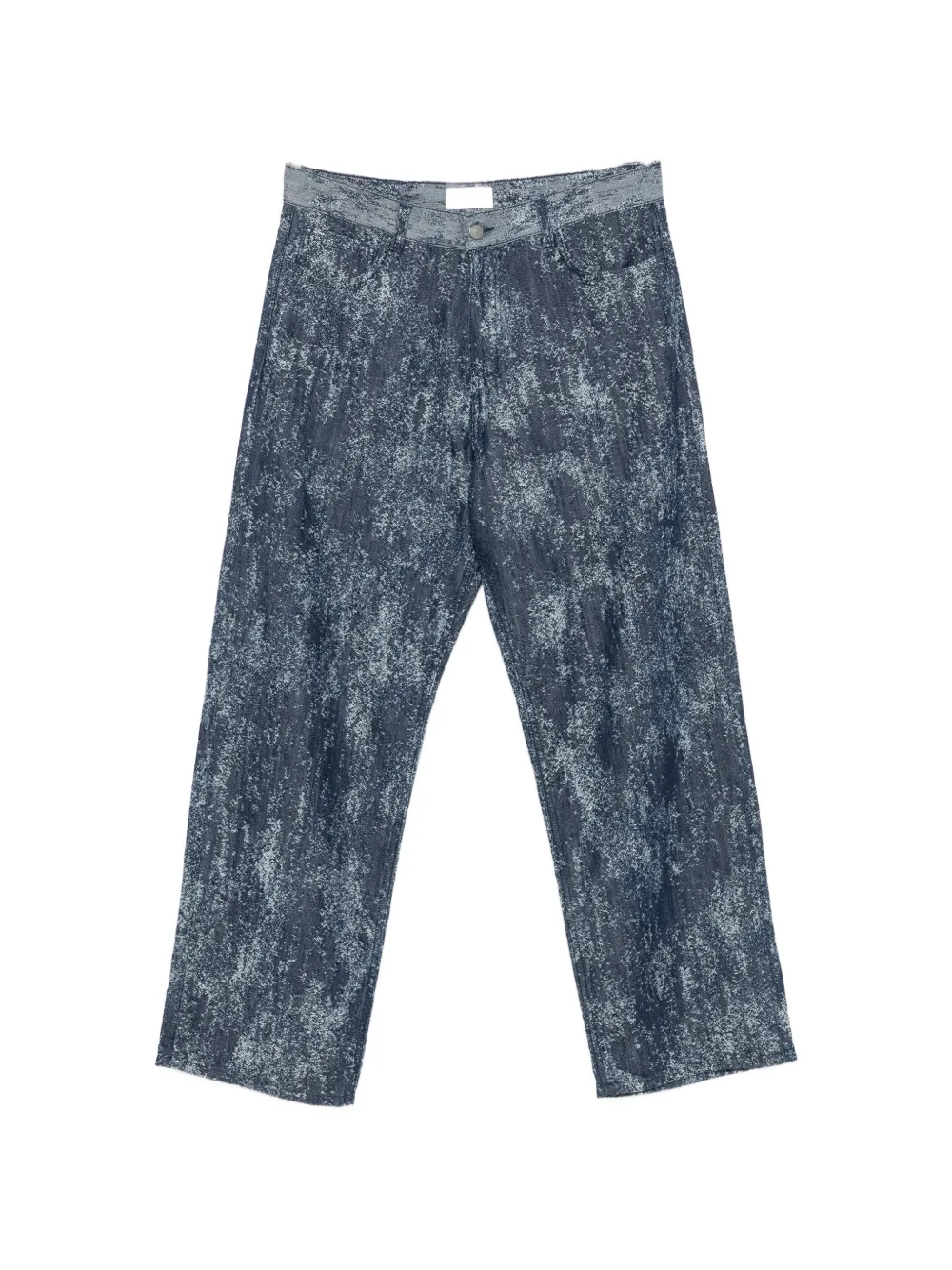 Laneus acid-wash jeans - Blu