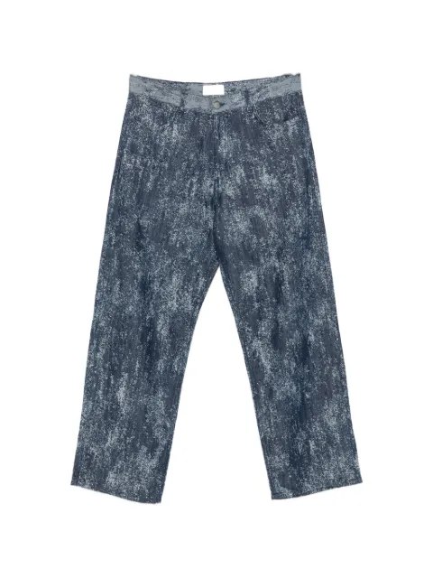 Laneus acid-wash jeans