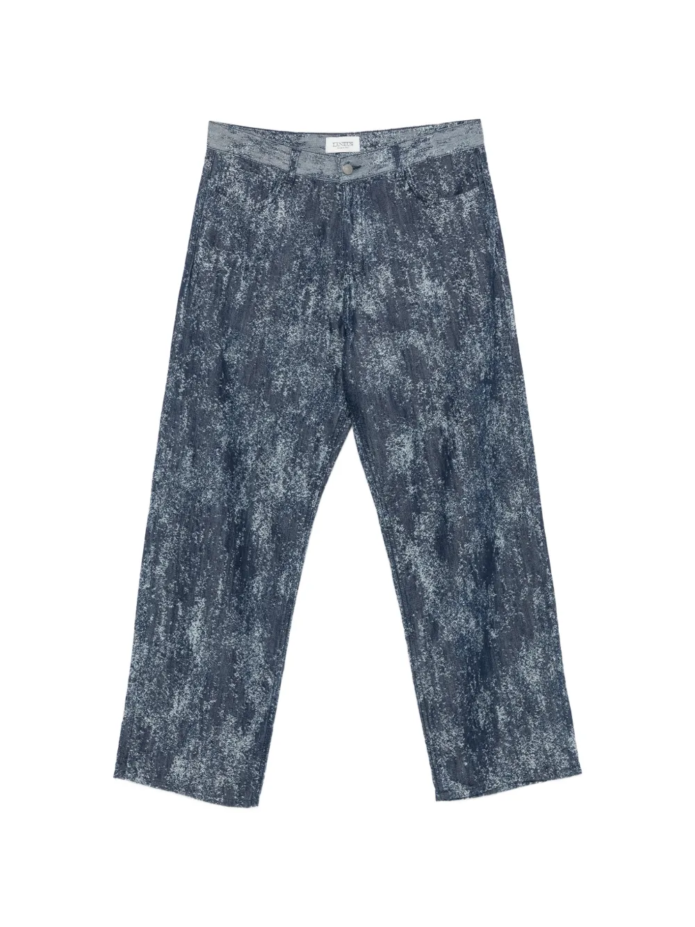 Laneus acid-wash jeans - Blu