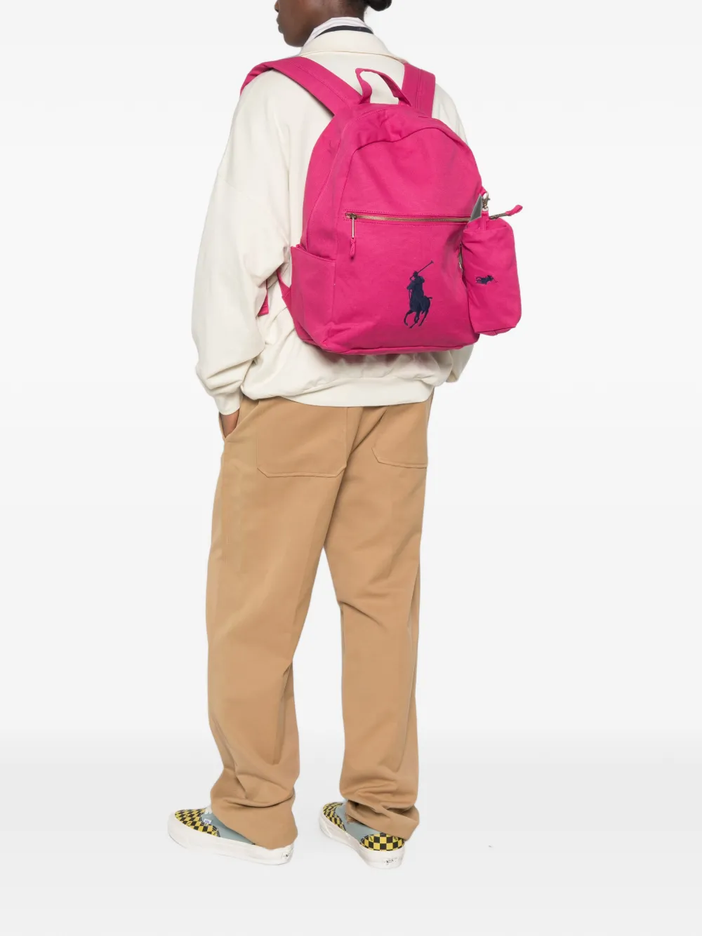 Polo Ralph Lauren Rugzak met ponypatroon Roze