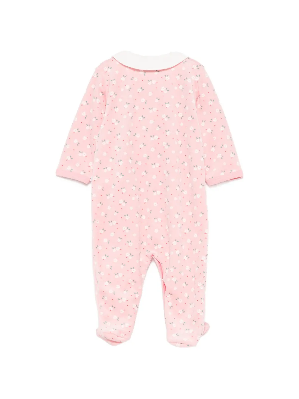 Petit Bateau Pyjama met Peter Pan-kraag en bloemenprint Roze