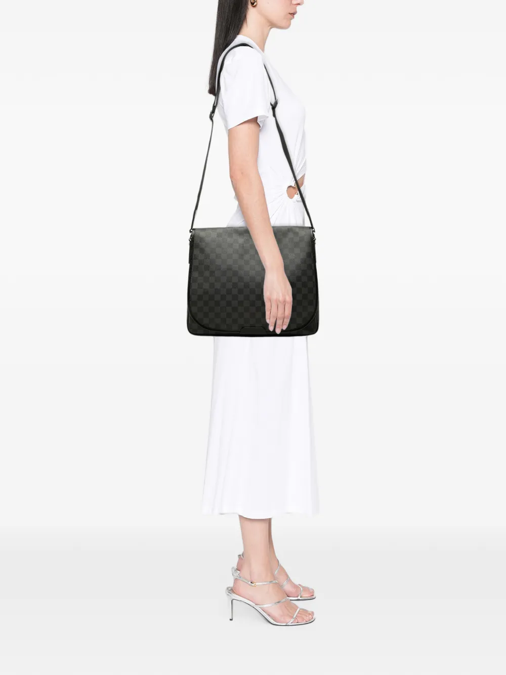 Louis Vuitton Pre-Owned 2009 Damier Graphite Daniel GM crossbody bag - Nero