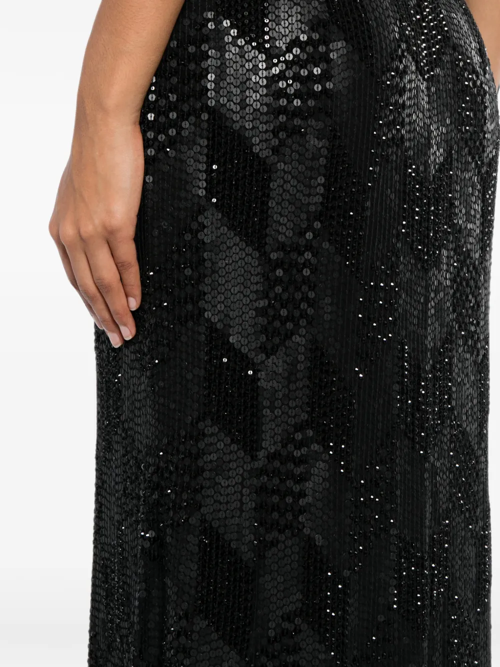 Jenny Packham Avondjurk met pailletten Zwart