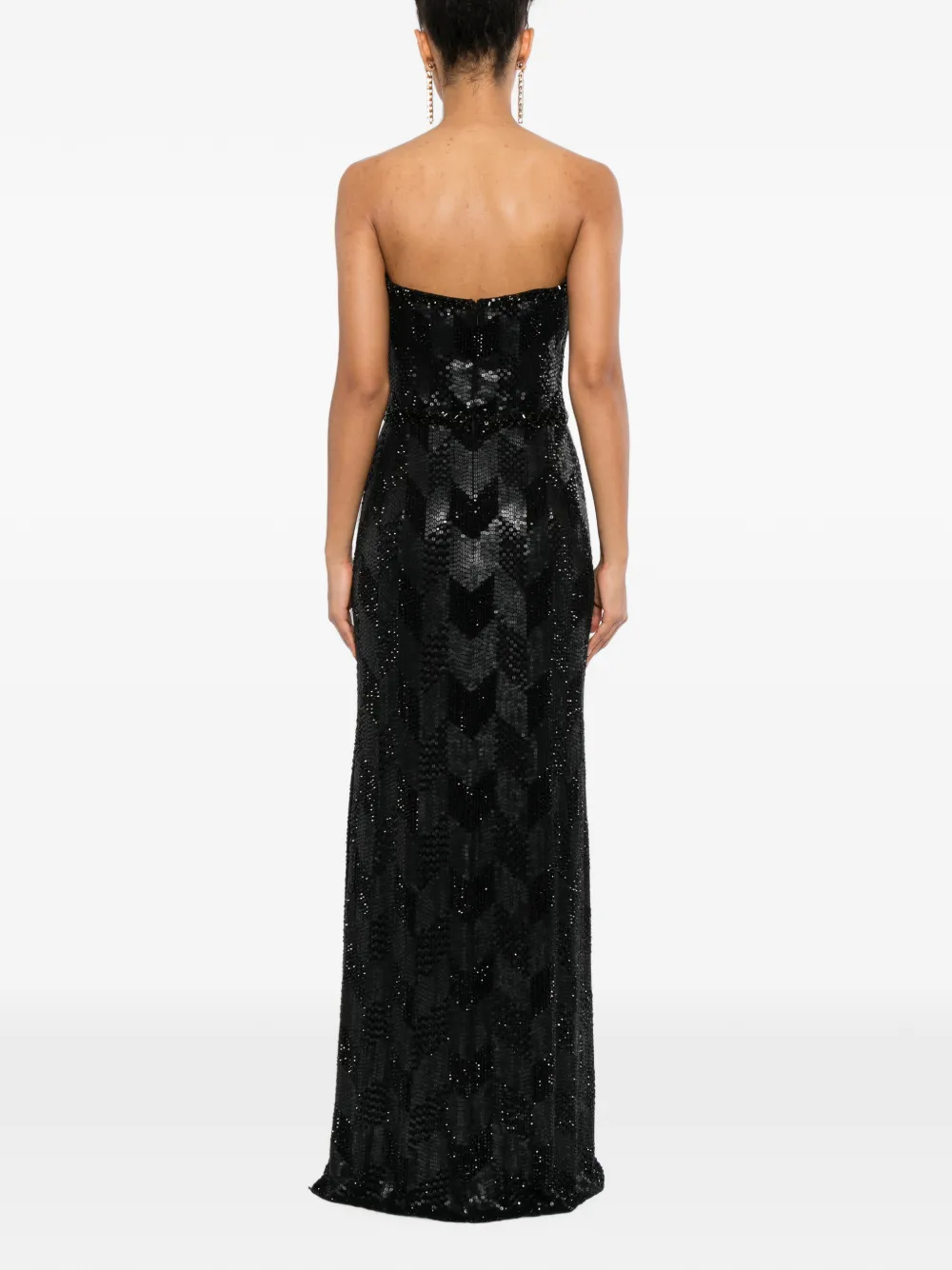 Jenny Packham Avondjurk met pailletten Zwart