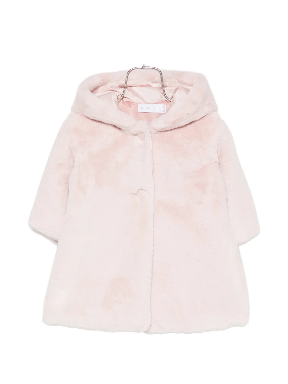 Colorichiari faux-fur hooded coat - Rosa