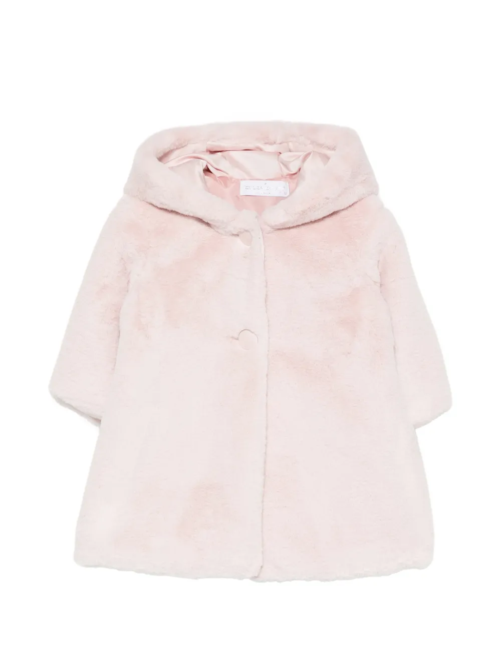 Colorichiari faux-fur hooded coat - Rosa