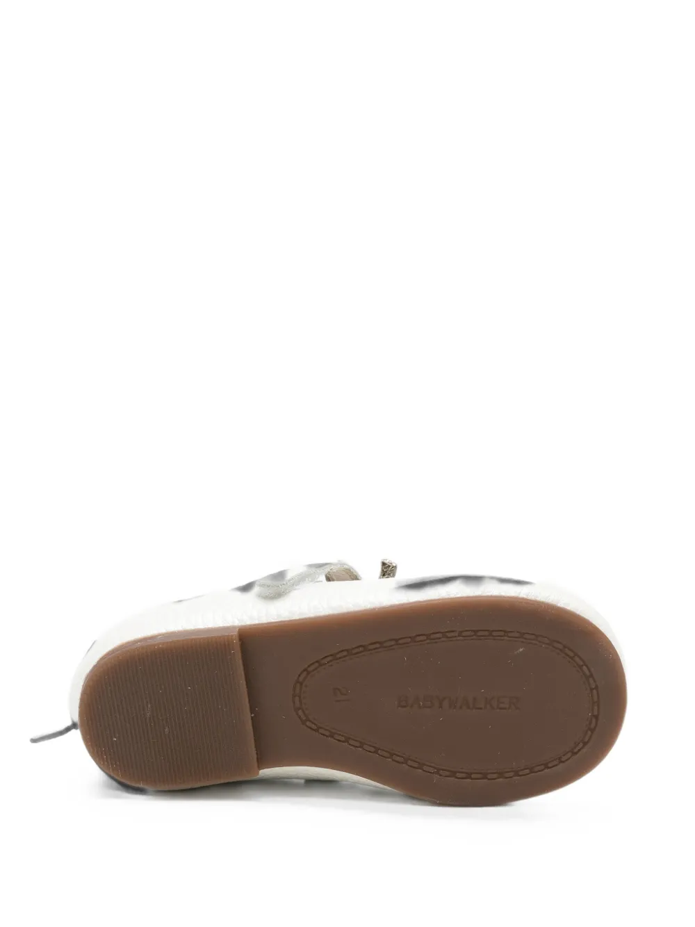 BabyWalker bow-detail scalloped ballet flats Wit