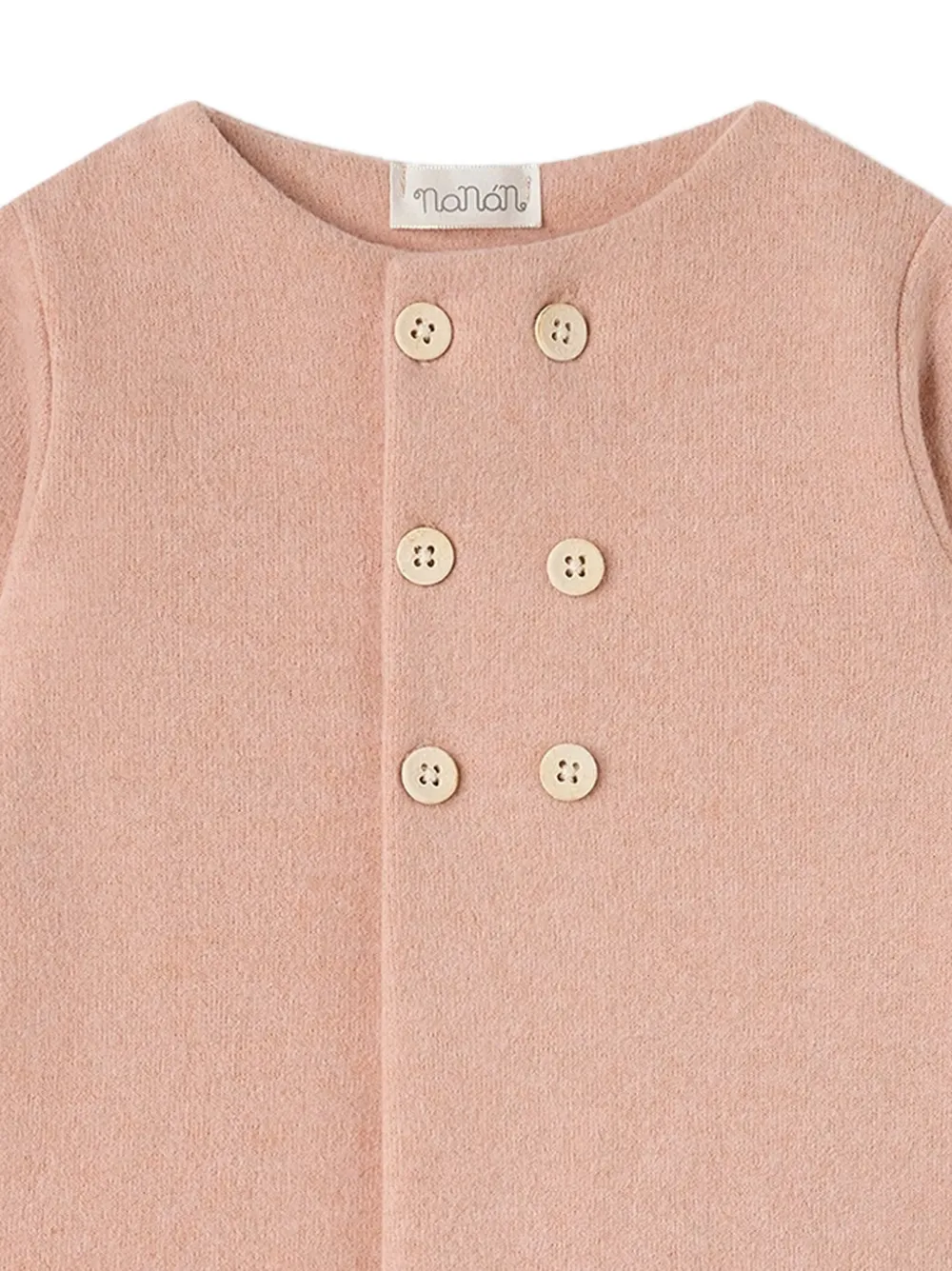 NANAN Pyjama met dubbele rij knopen en lange mouwen Roze