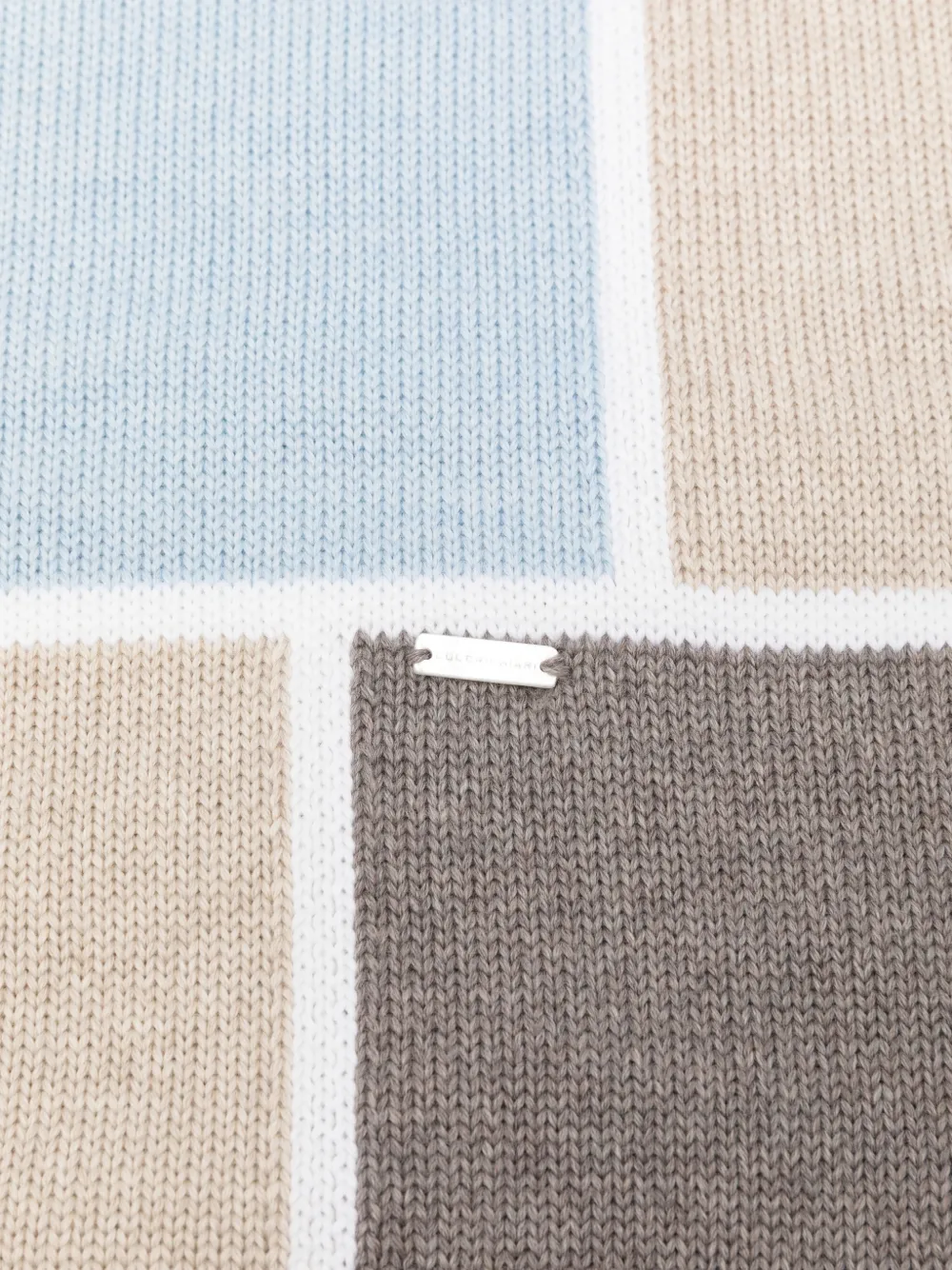 Colorichiari Deken met colourblocking Grijs