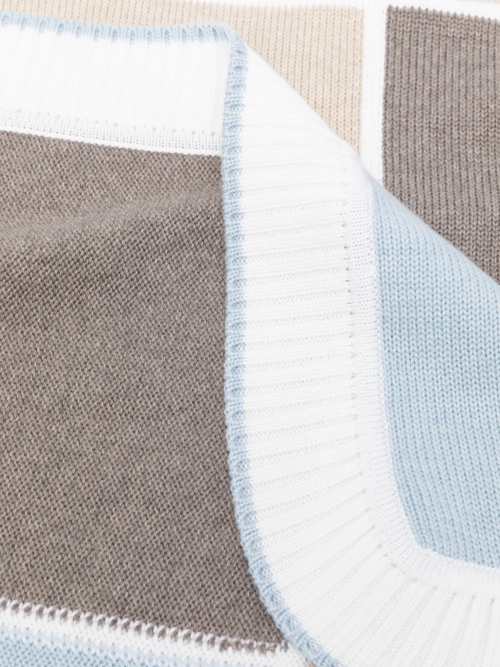 Colorichiari Deken met colourblocking Grijs