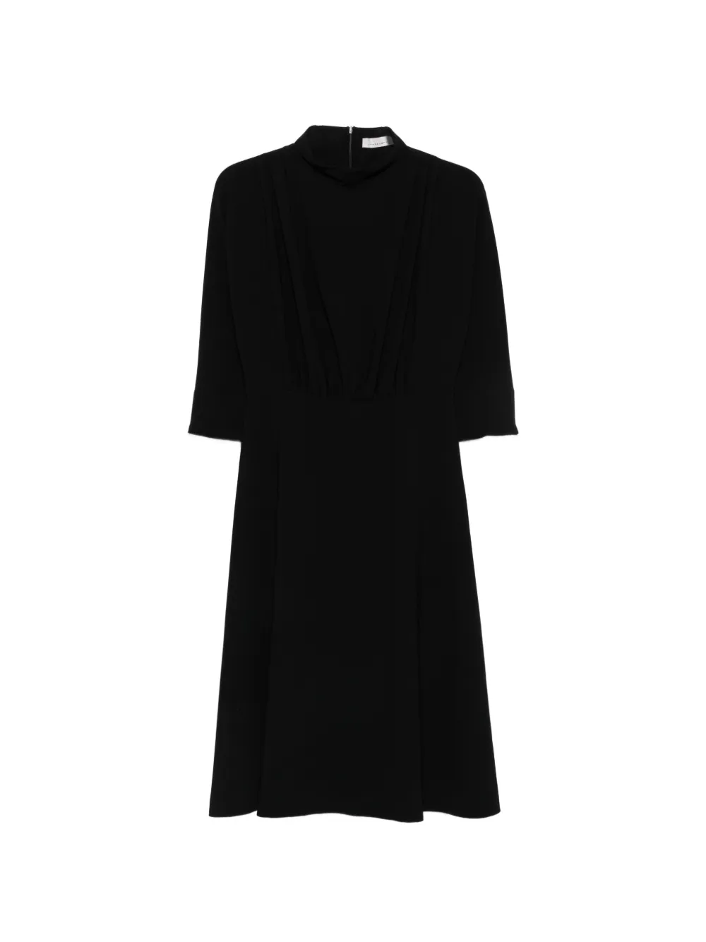 Liviana Conti pleated high-neck dress