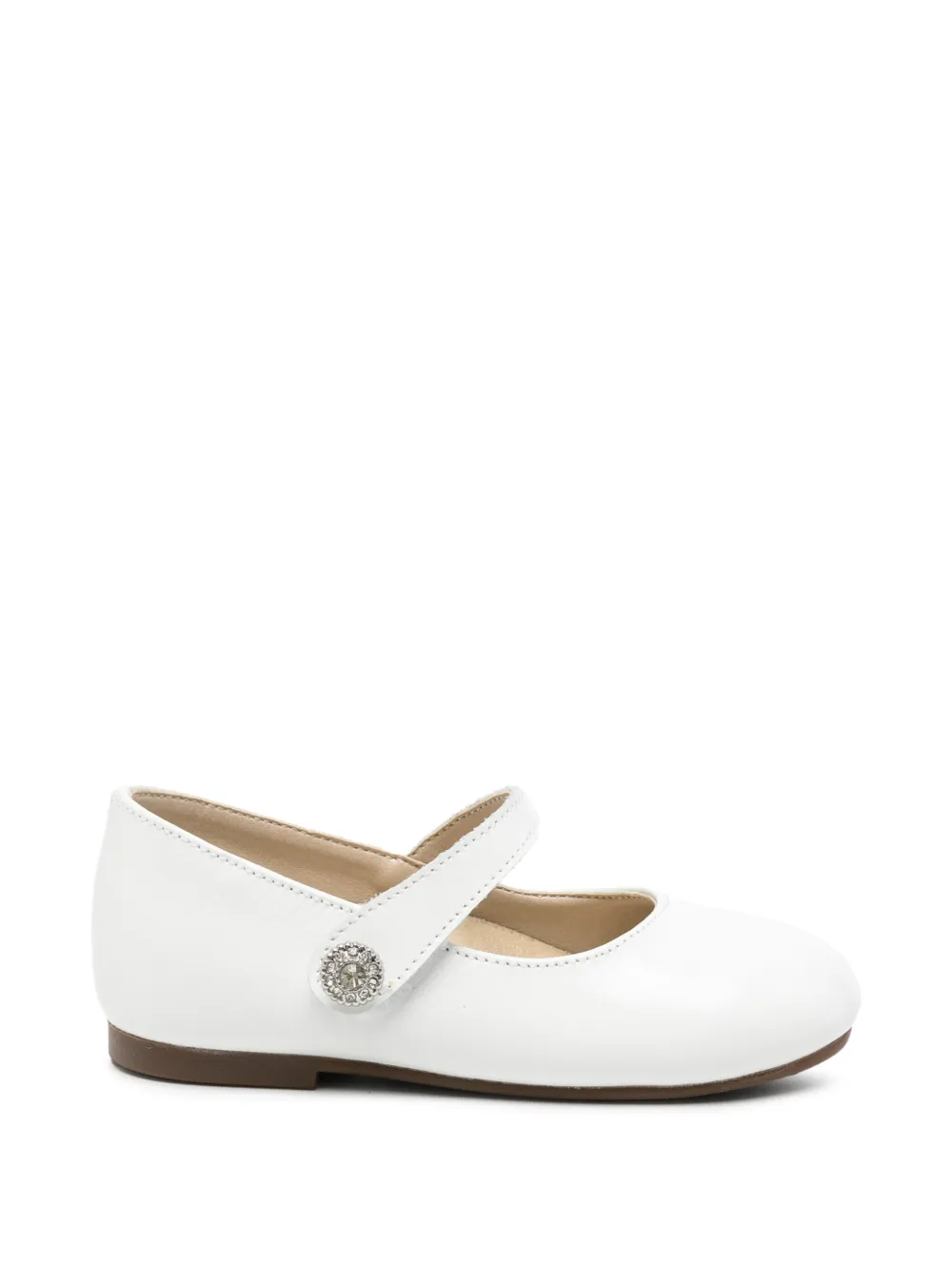 BabyWalker Ballerine con decorazione di cristalli - Bianco