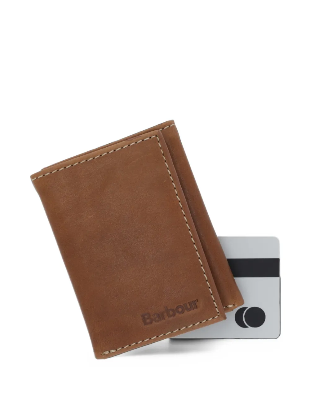 Barbour Bywell portemonnee met logo-reliëf Bruin