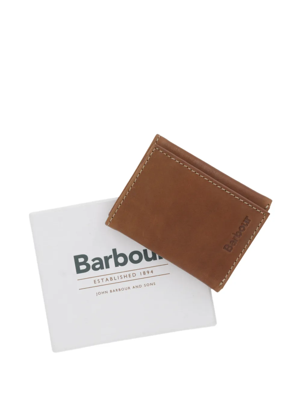 Barbour Bywell portemonnee met logo-reliëf Bruin