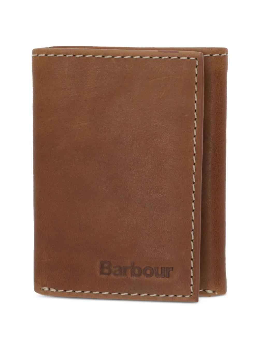 Barbour Bywell logo-debossed wallet - Braun