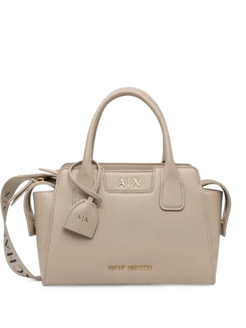 Armani Exchange bolso shopper con placa del logo