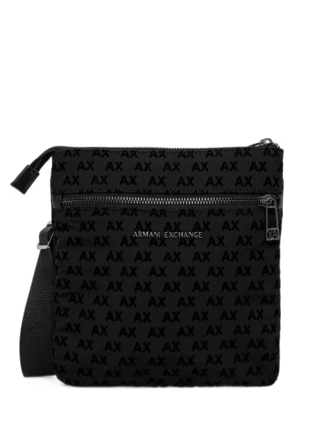 Armani Exchange logo-pattern messenger bag