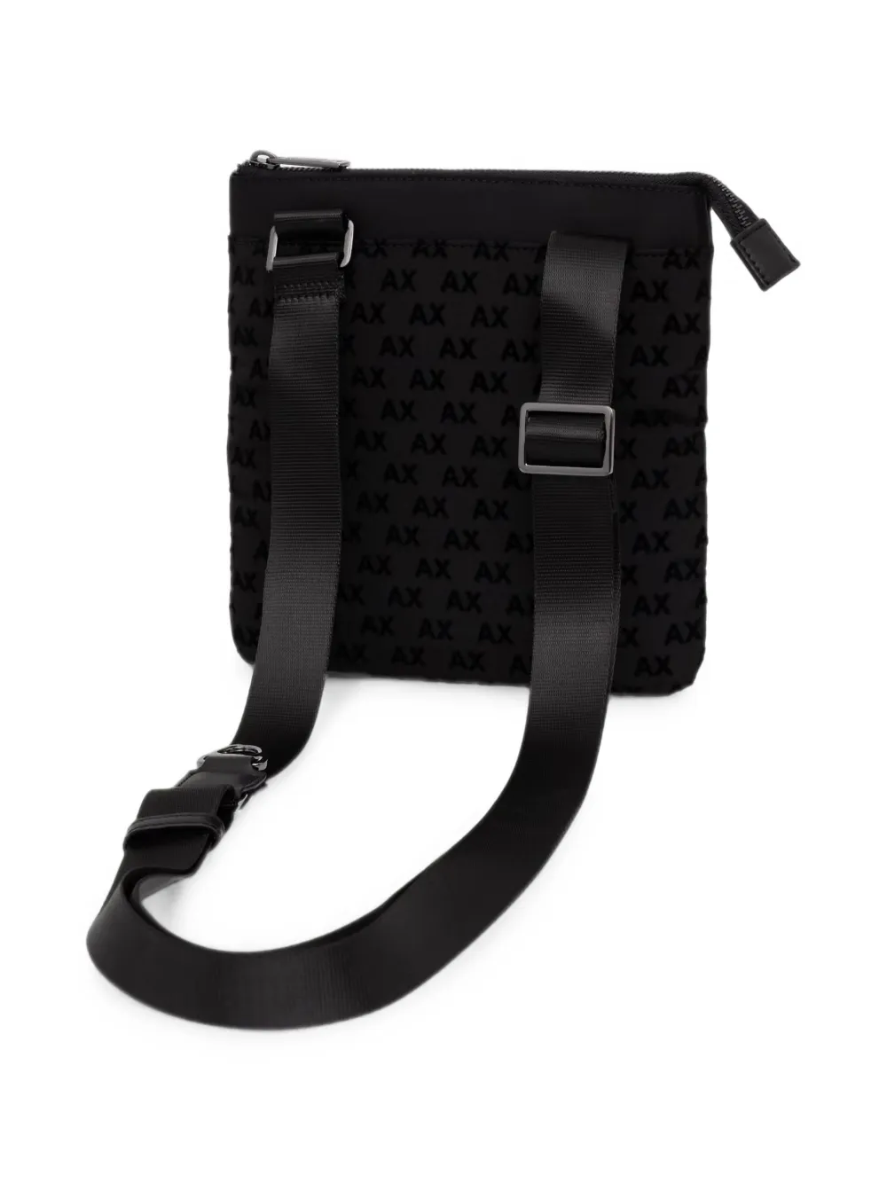 Armani Exchange Messengertas met logopatroon Zwart