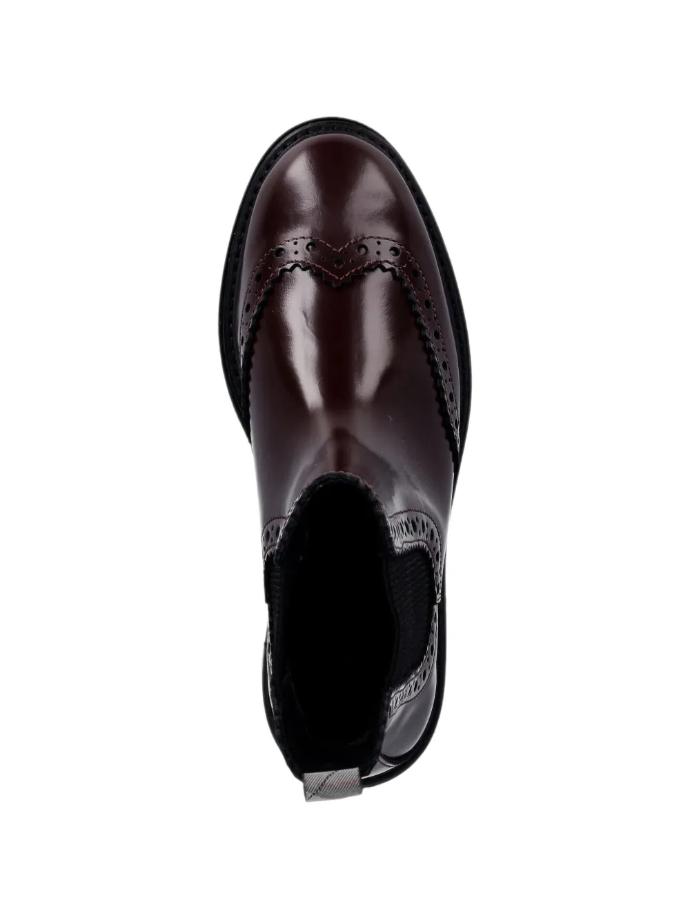 Barbour brogue-detail Chelsea boots Rood