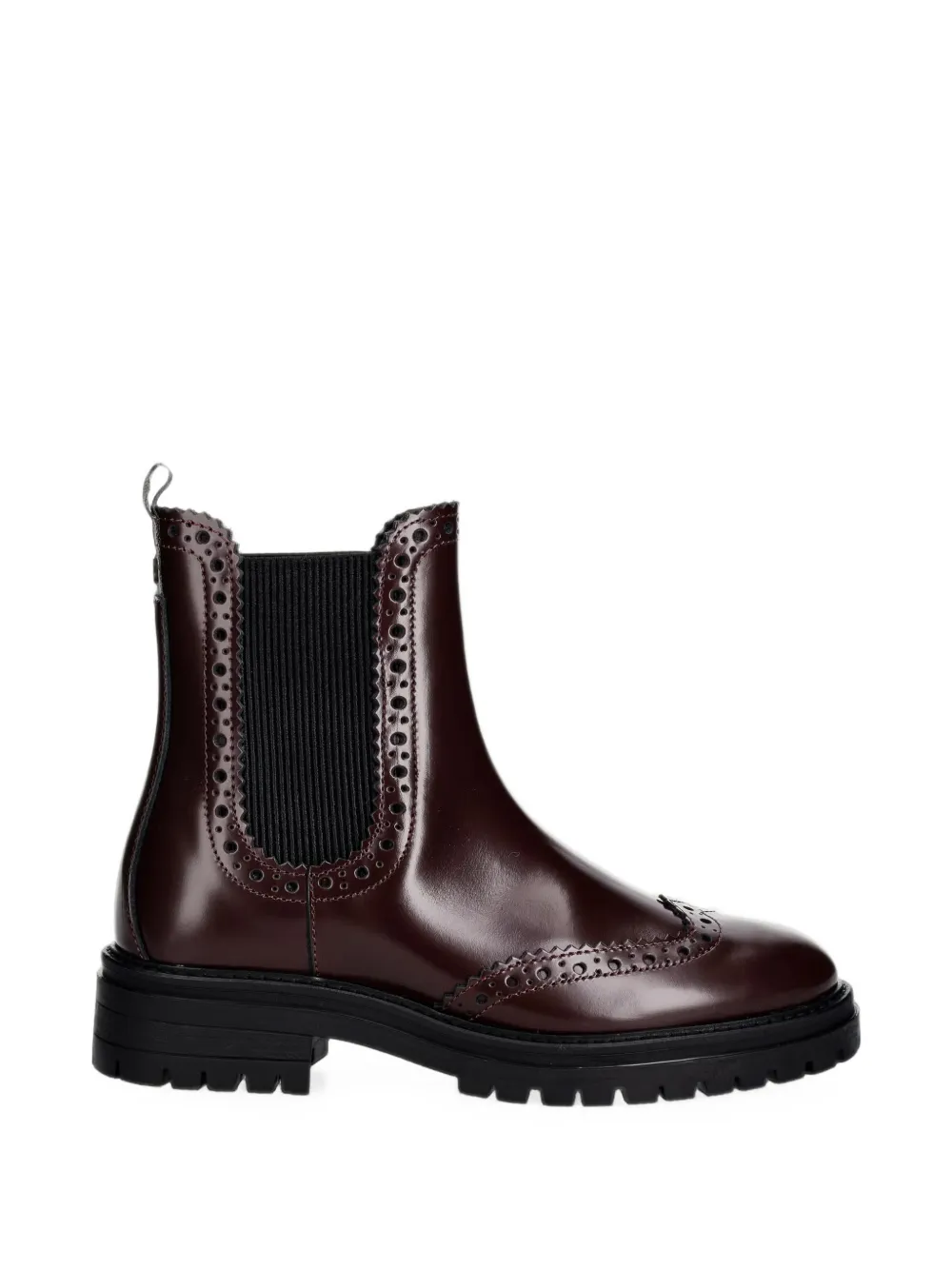 Barbour brogue-detail Chelsea boots Rood