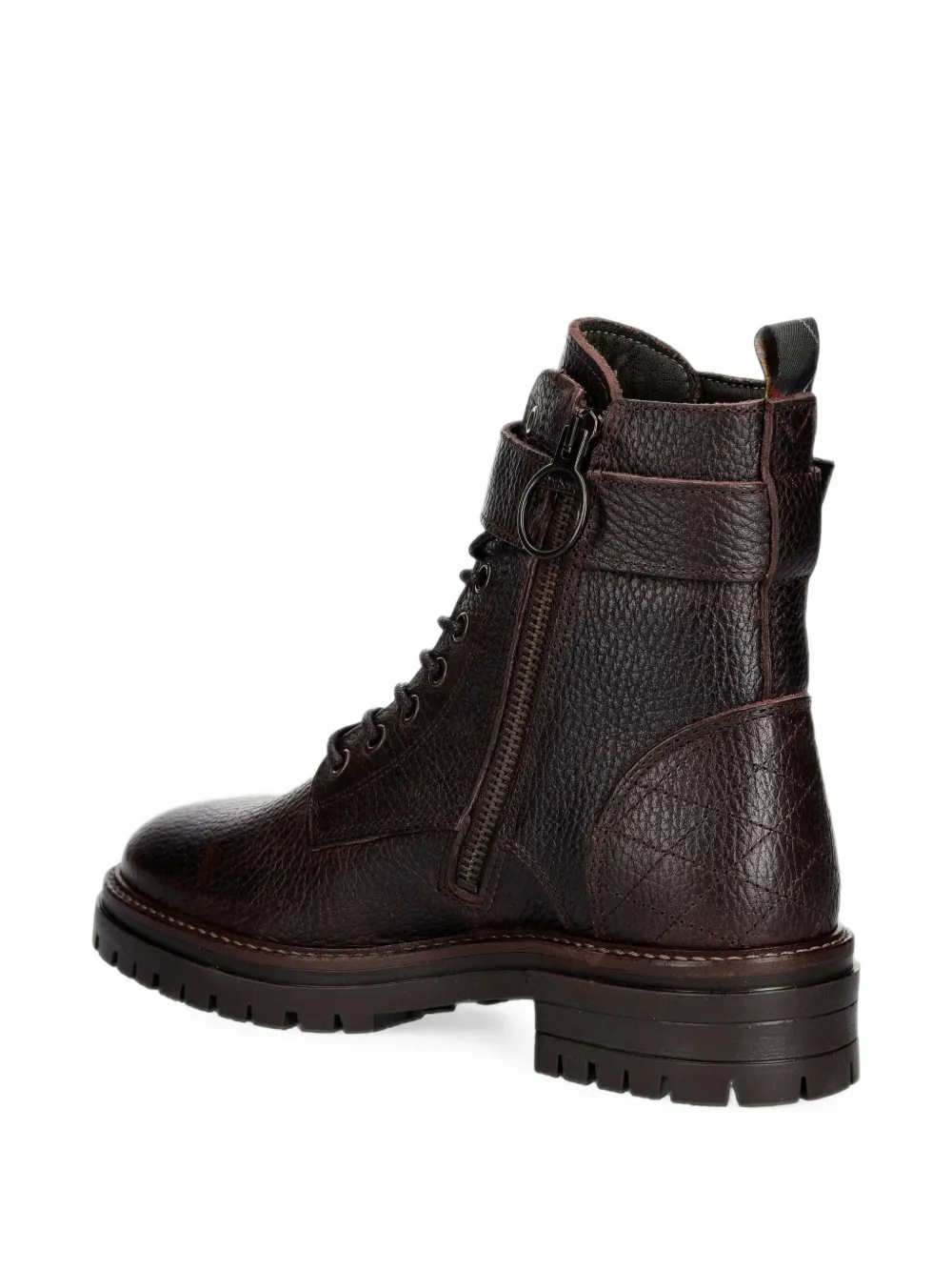 Barbour Heidi Commando buckle-strap lace-up boots Bruin