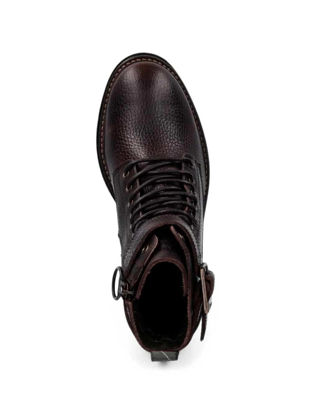 Barbour Heidi Commando buckle-strap lace-up boots Bruin