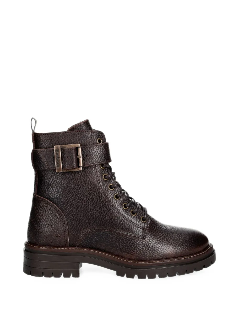 Barbour Heidi Commando buckle-strap lace-up boots Bruin