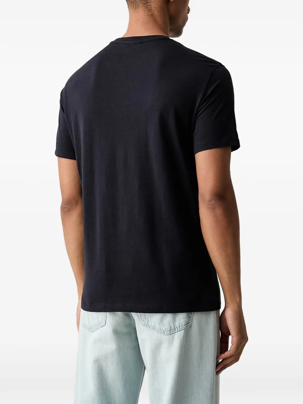 Armani Exchange T-shirt met logoprint Zwart