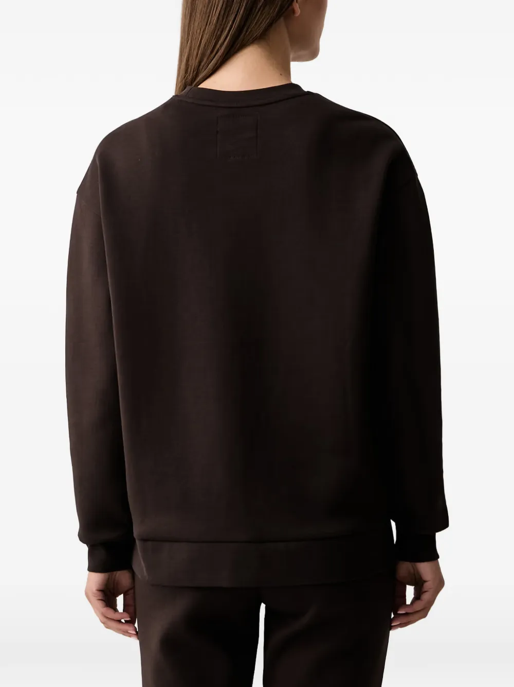 Armani Exchange Sweater met geborduurd logo Bruin