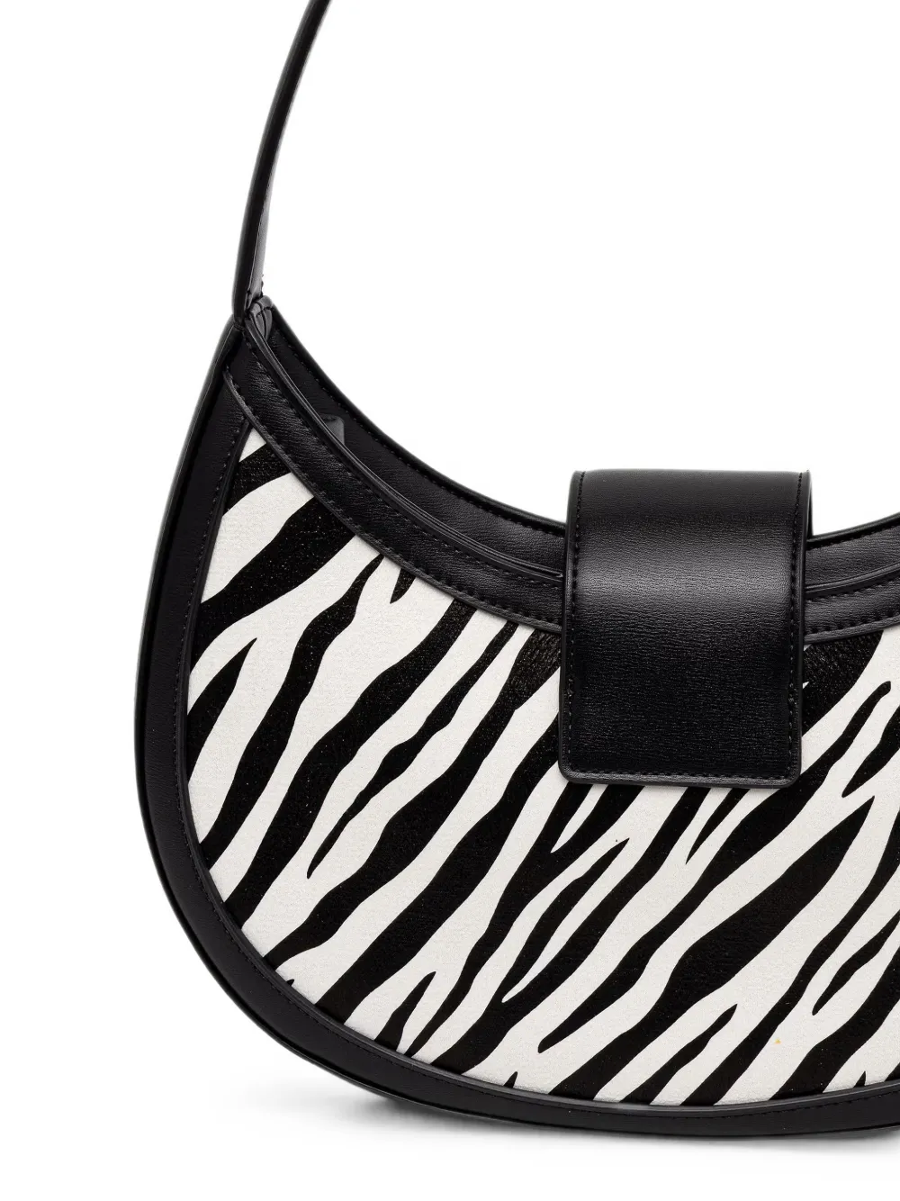 Armani Exchange zebra-print shoulder bag Zwart