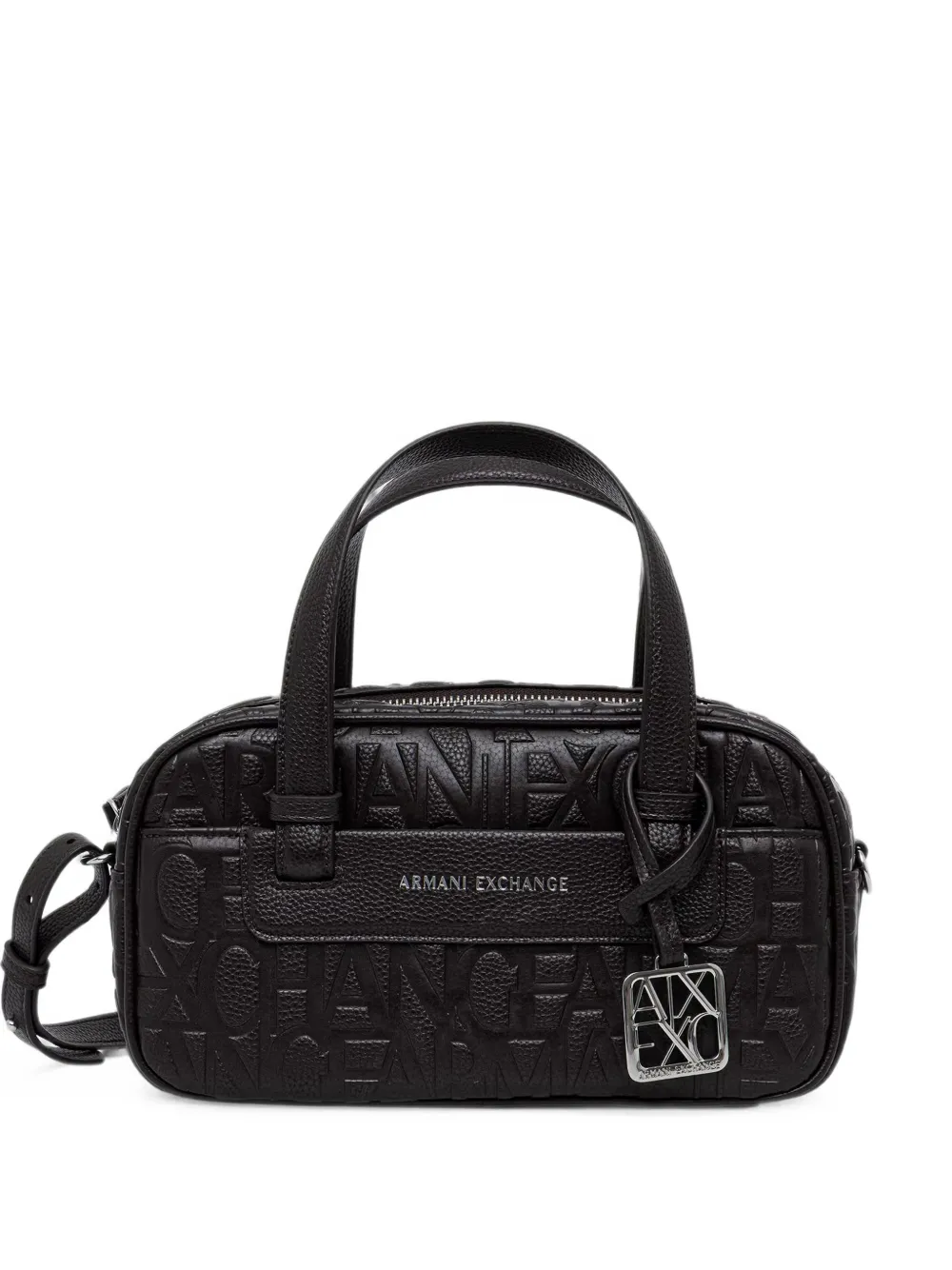 Armani Exchange logo-embossed shoulder bag - Nero