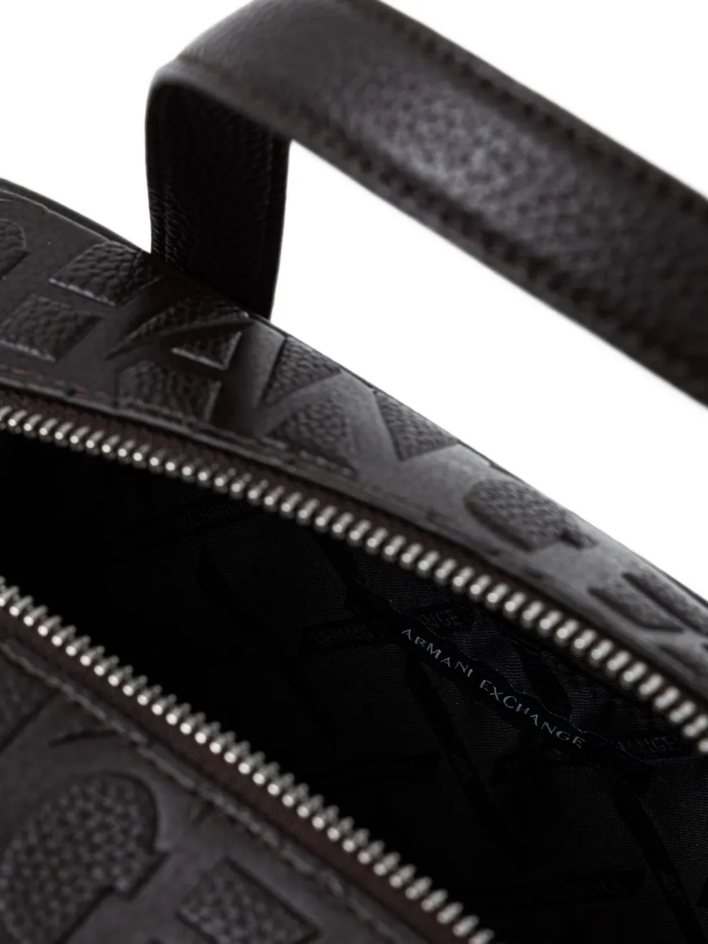 Armani Exchange Schoudertas met logo-reliëf Zwart