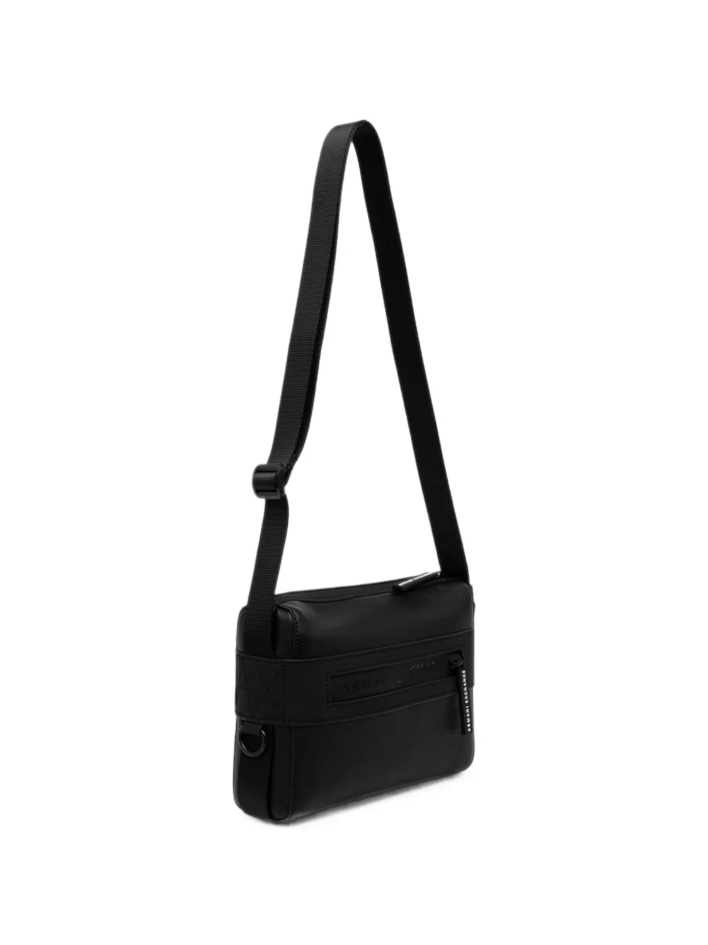Armani Exchange Messengertas met logodetail Zwart