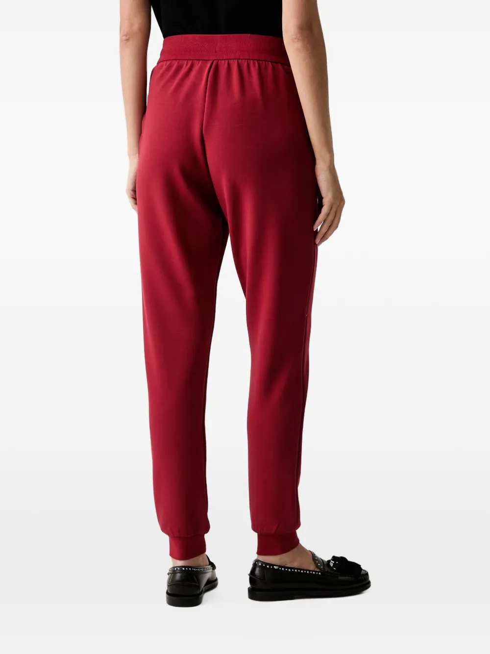 Armani Exchange Trainingsbroek verfraaid met logo en trekkoord Rood