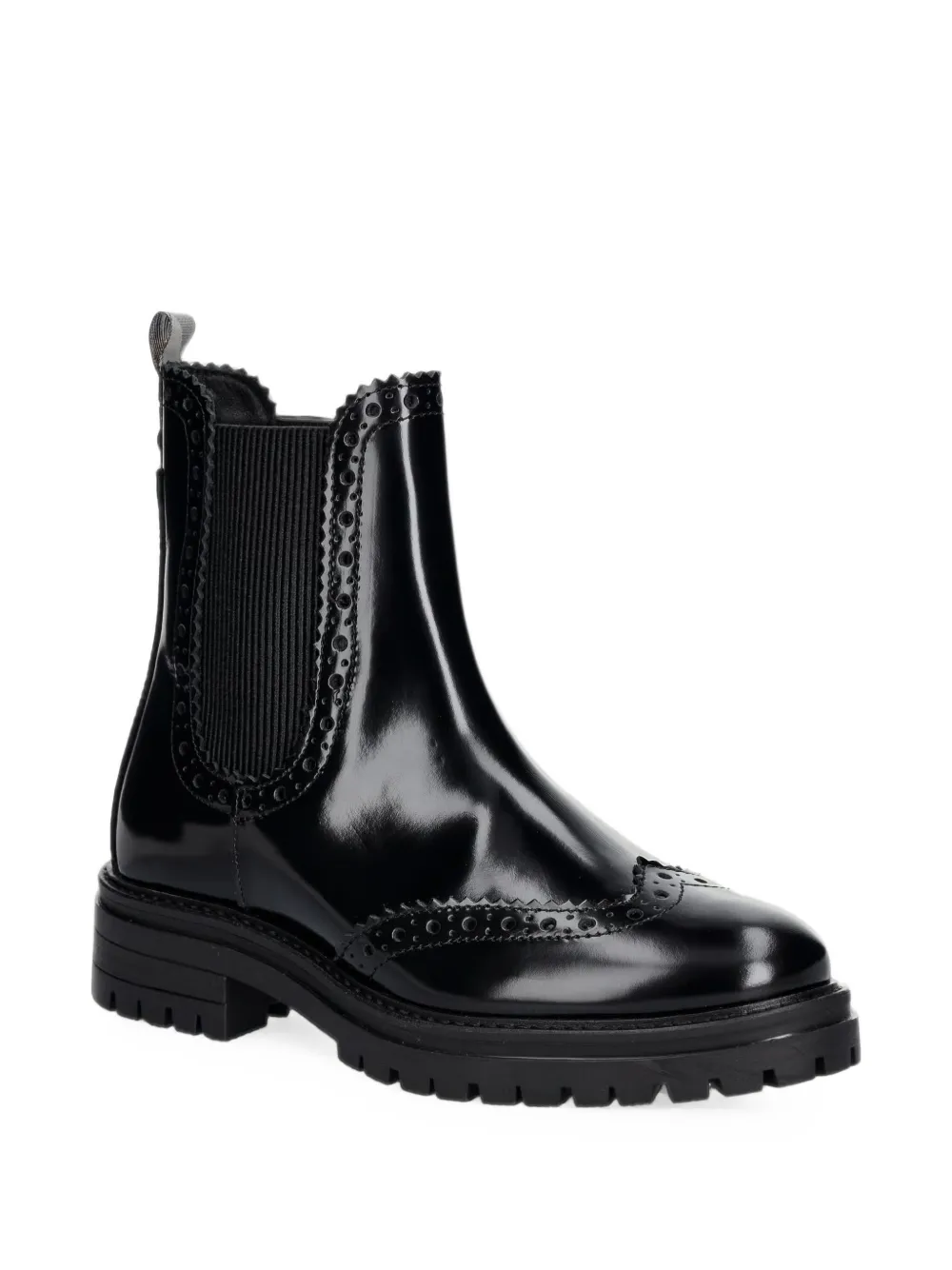 Barbour Fawne brogue-detail chelsea boots Zwart