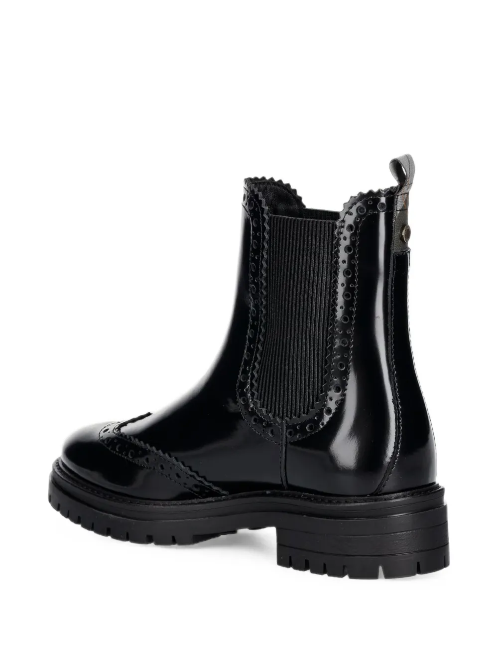 Barbour Fawne brogue-detail chelsea boots Zwart