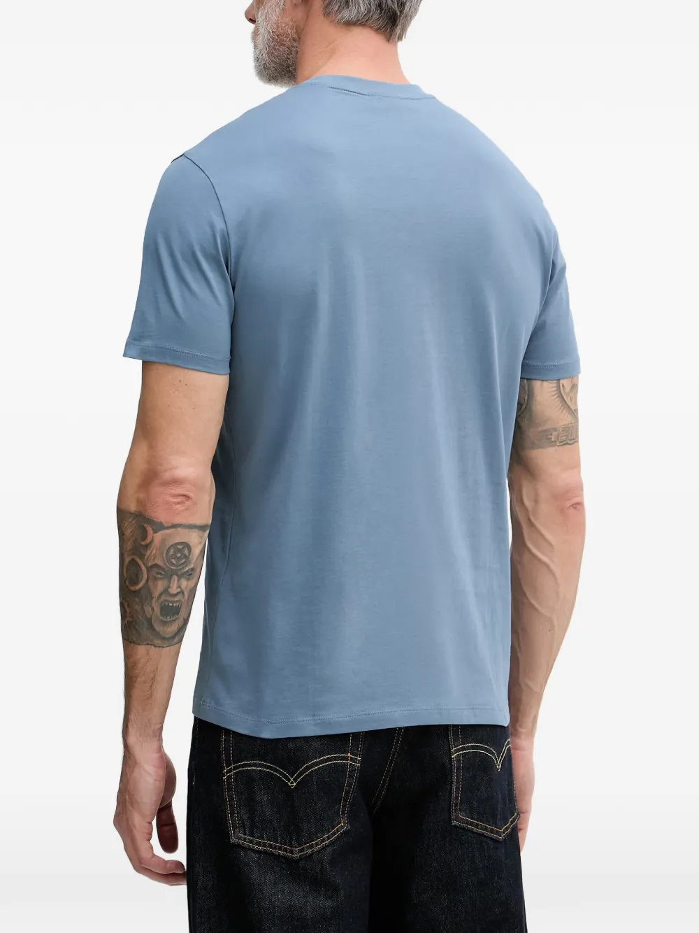 Armani Exchange T-shirt met logoprint Blauw