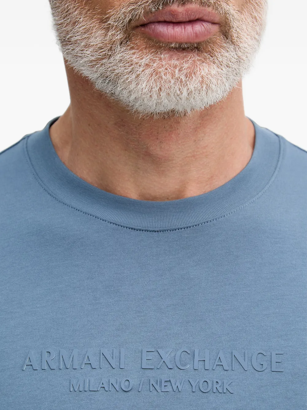 Armani Exchange T-shirt met logoprint Blauw