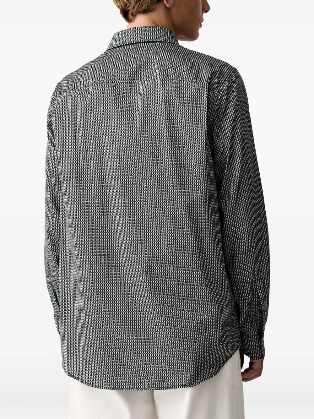 Armani Exchange Overhemd met logoprint Zwart