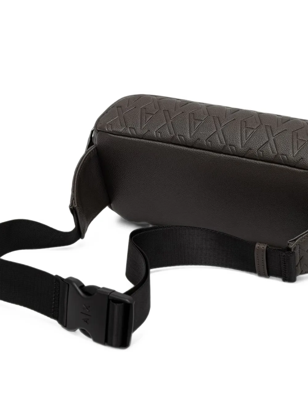 Armani Exchange all-over logo-embossed belt bag Bruin