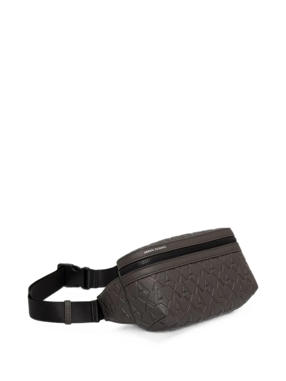 Armani Exchange all-over logo-embossed belt bag Bruin