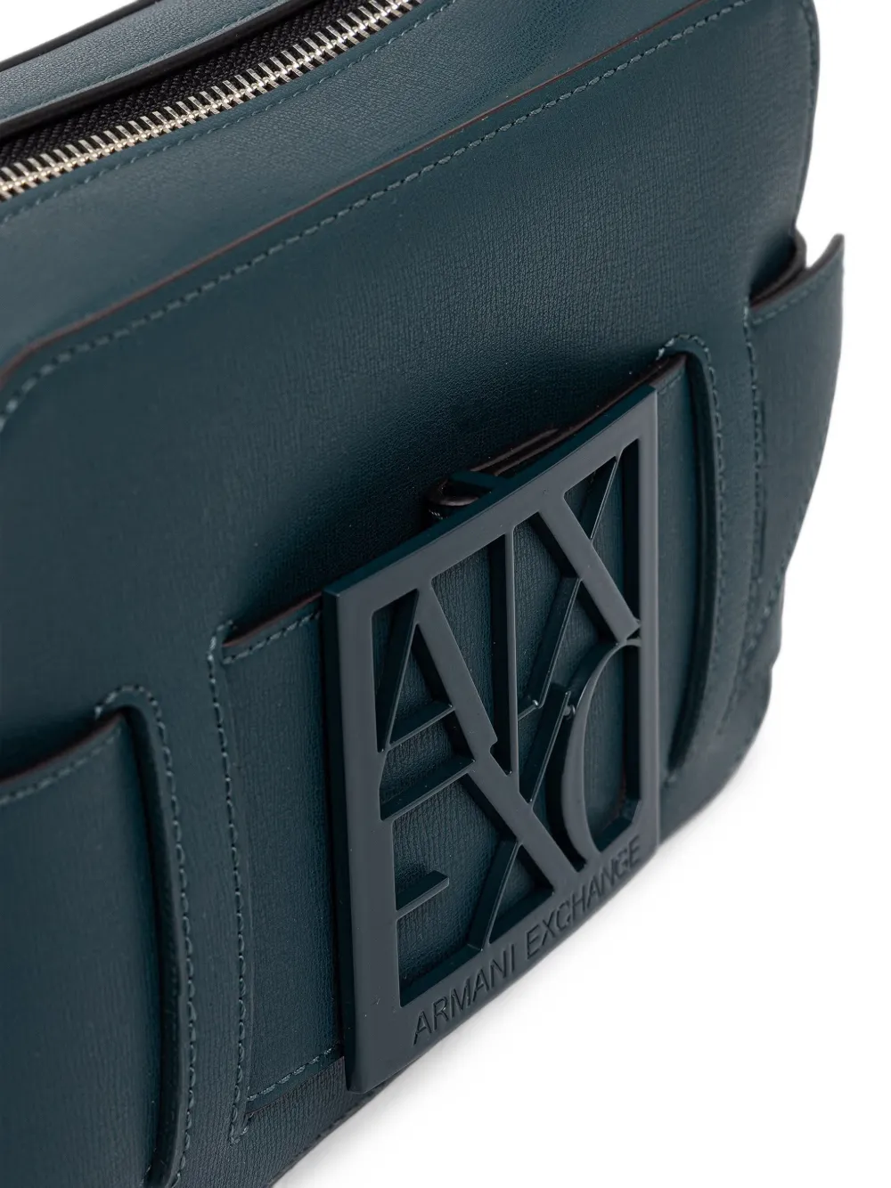 Armani Exchange Schoudertas met logoplakkaat Groen