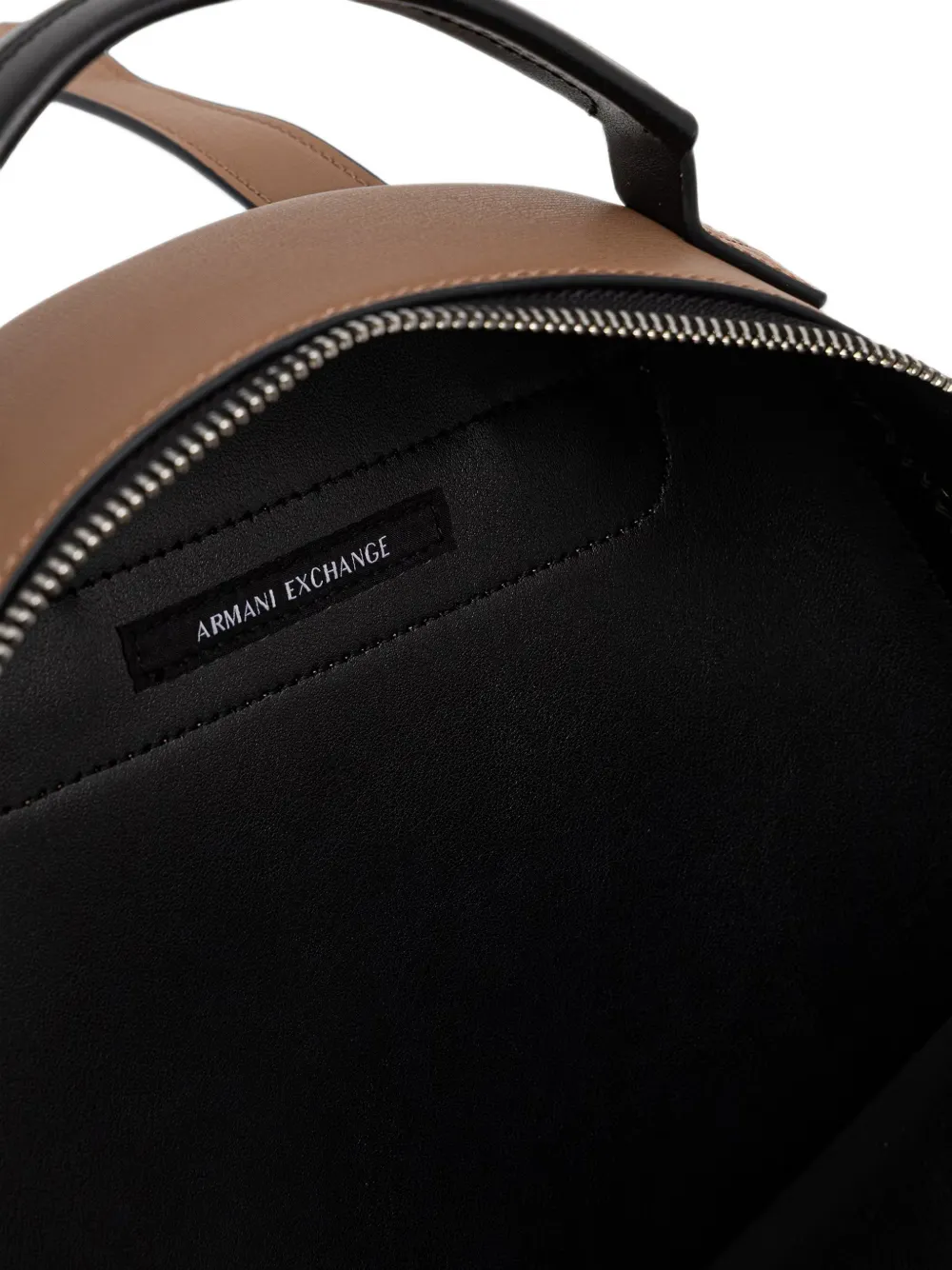 Armani Exchange Rugzak met logoplakkaat Beige