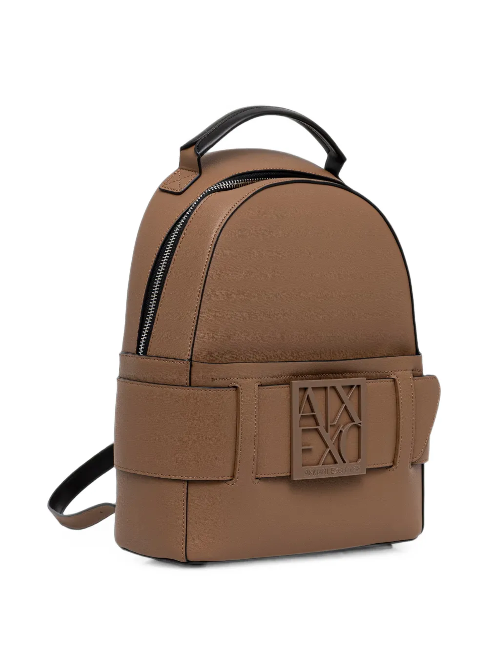 Armani Exchange logo-plaque backpack - Toni neutri