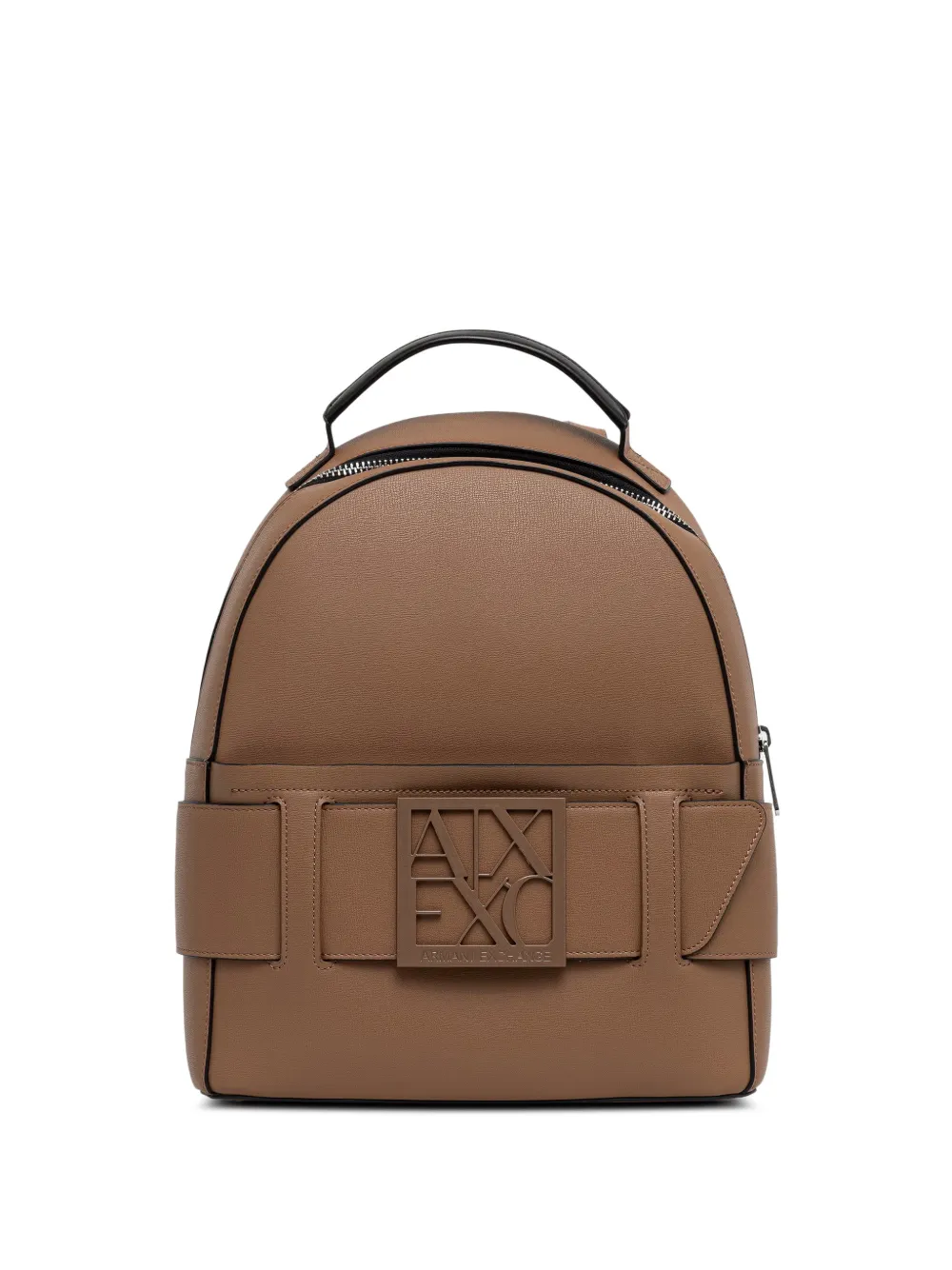 Armani Exchange logo-plaque backpack - Toni neutri