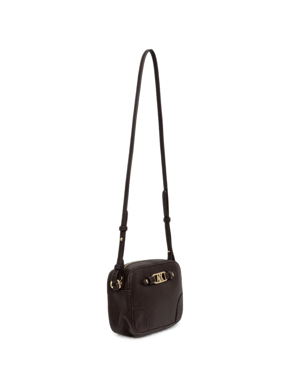 Armani Exchange Camera crossbodytas met logo-plakkaat Bruin