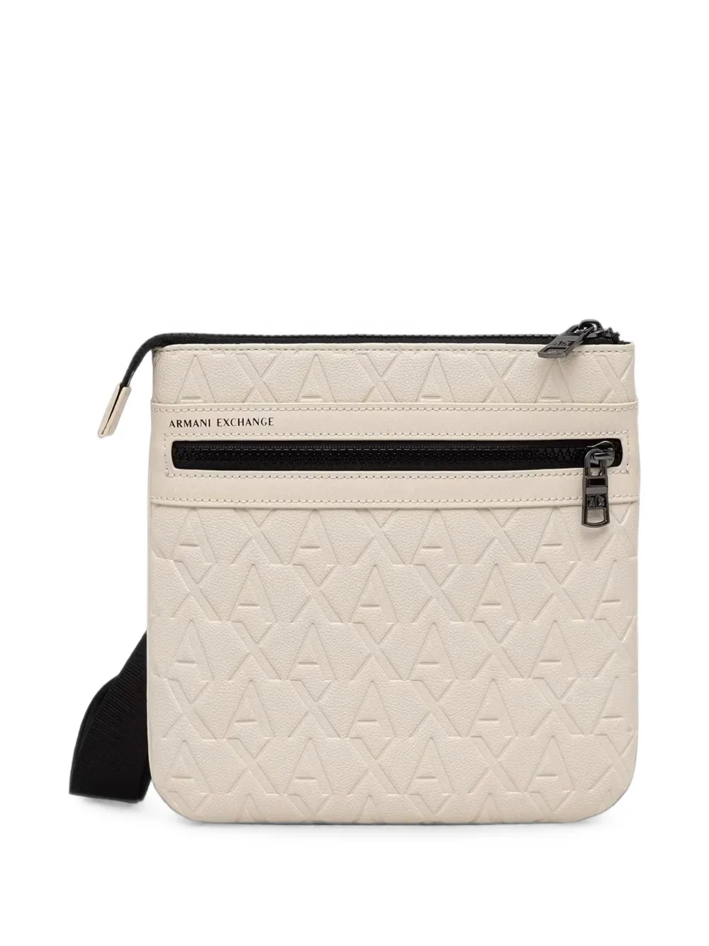 Armani Exchange Messengertas met logo-reliëf Wit