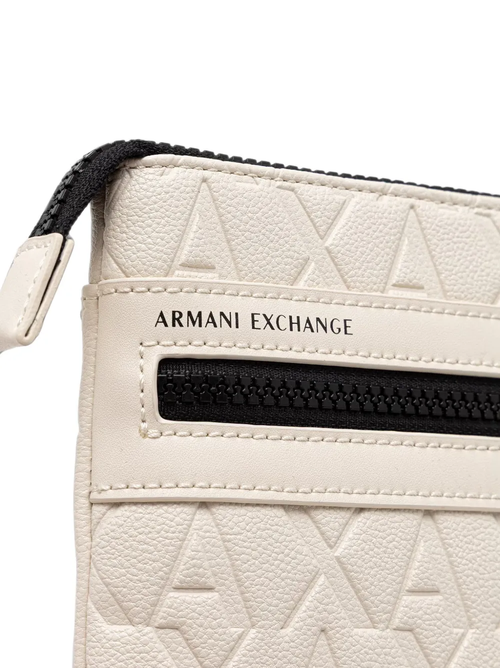 Armani Exchange Messengertas met logo-reliëf Wit